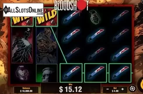 Win Screen. BloodShot from Pariplay