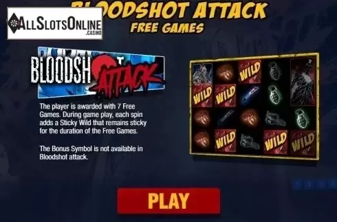 Paytable 5. BloodShot from Pariplay