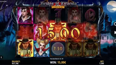 Brides of Dracula Hold and Win slot screenshot 2