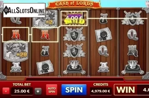 Wild Win Screen. Cash of Lords from GAMING1