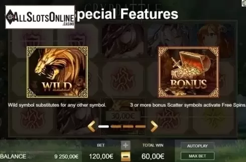Wild and Bonus. CrypBattle from Ganapati