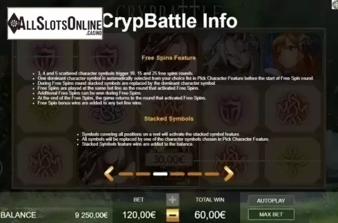Free Spins. CrypBattle from Ganapati