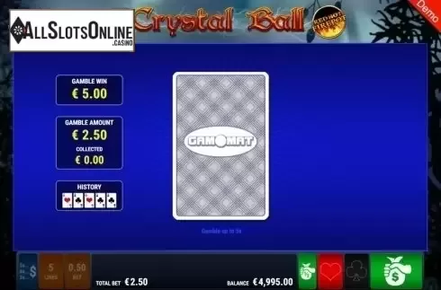 Gamble. Crystal Ball RHFP from Gamomat