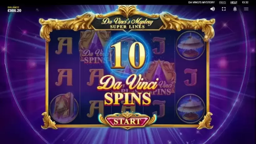 Da Vinci’s Mystery slot screenshot 4