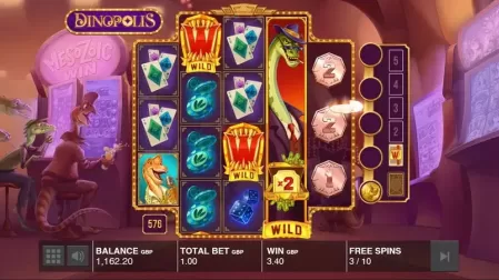 Dinopolis slot screenshot 1
