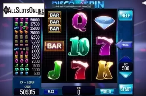 Reel Screen. Disco Spin Pull Tabs from InBet Games