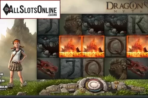 Free spins 1. Dragon's Myth from Rabcat