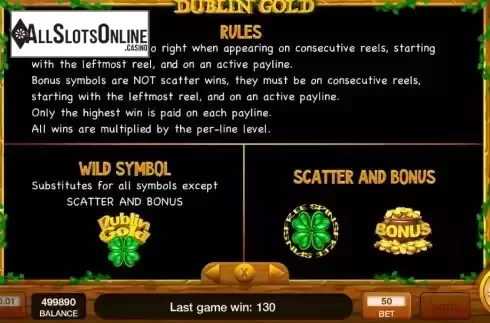 Game Features screen 3
