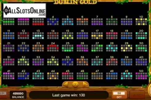 PayLines screen