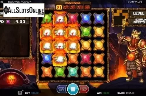Wild win screen. Dwarven Hoard from Betsson Group