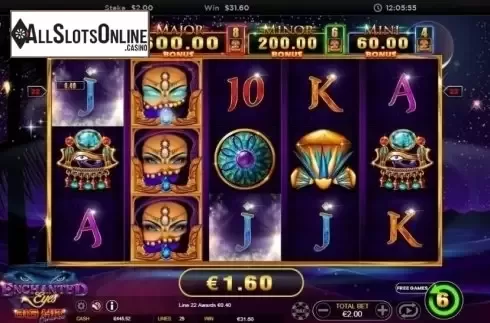 Free Spins Reels. Enchanted Eyes from Ainsworth