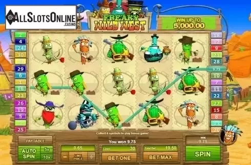 Win Screen 2. Freaky Wild West from GamesOS