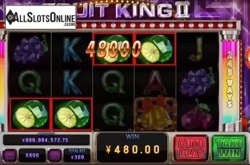 Win Screen. Fruit King Deluxe from CQ9Gaming