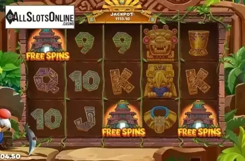 Free Spins screen