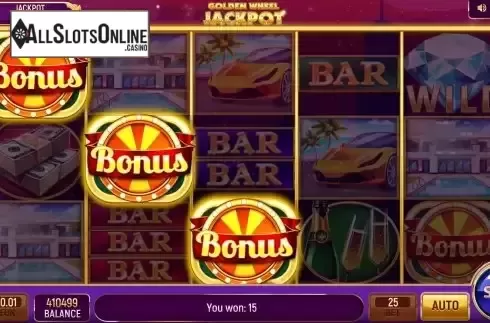 Bonus Games screen