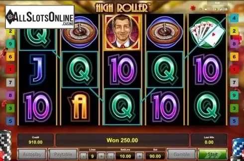 Game workflow 4. High Roller (Novomatic) from Novomatic