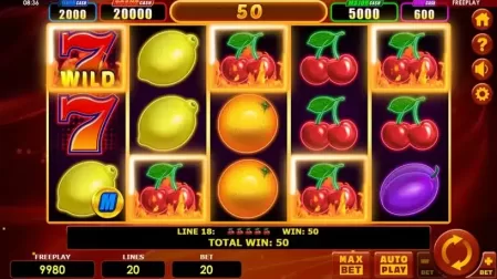Hot Fruits 20 Cash Spins slot screenshot 2