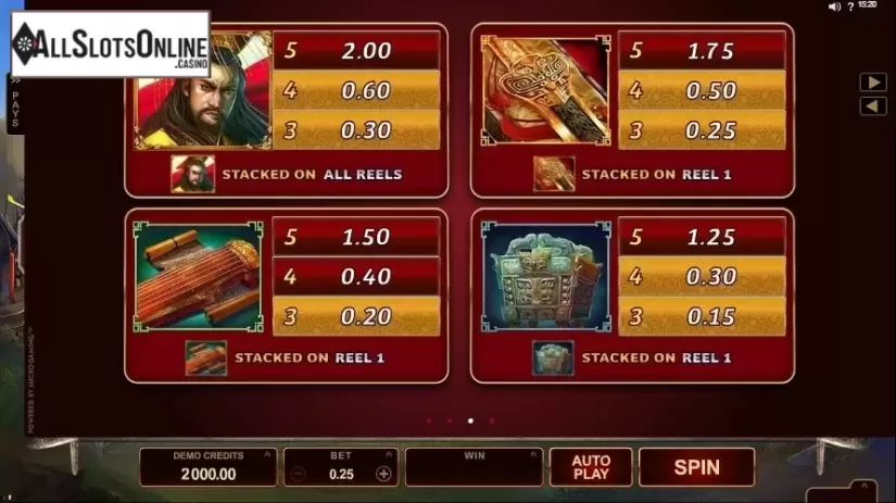 Screen8. Huangdi-The Yellow Emperor from Microgaming