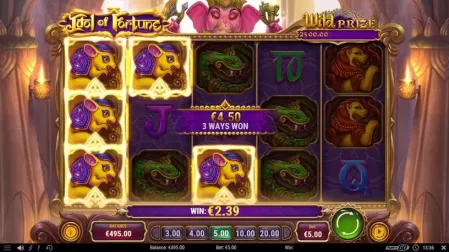 Idol of Fortune slot screenshot 2