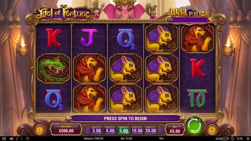 Idol of Fortune slot screenshot 1
