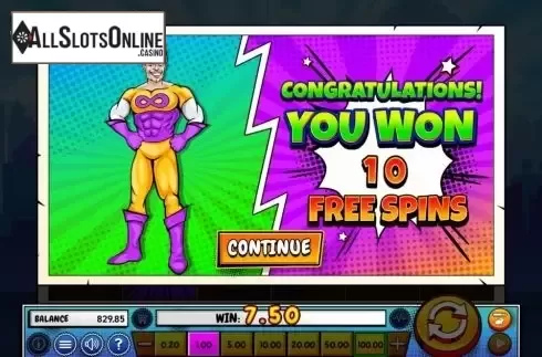 Free Spins 1. Infinity Hero from Wazdan