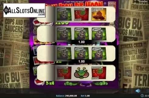 Win Screen . It Came from the Moon Pull Tab from Realistic