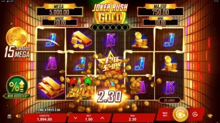Joker Rush Gold slot screenshot 2