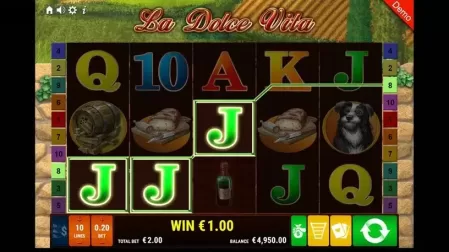 La Dolce Vita slot screenshot 3