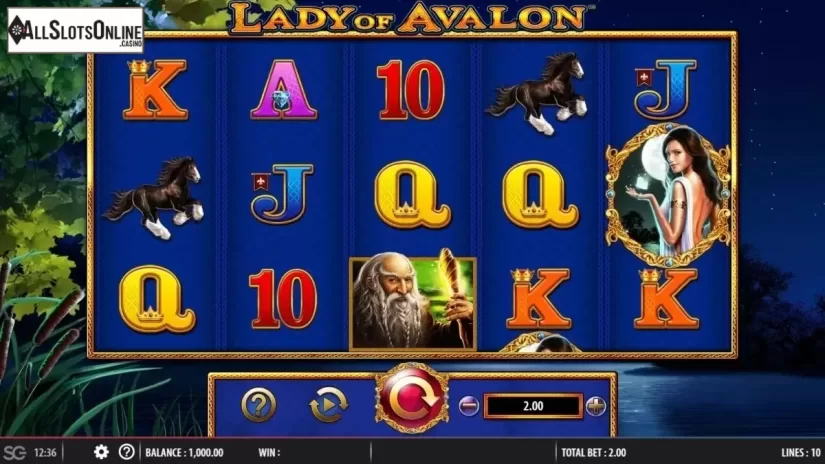 Reel Screen. Lady of Avalon from Barcrest