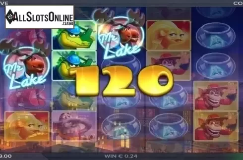 Win Screen. Lake's Five Easter from ELK Studios