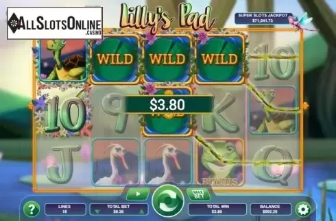 Win screen 2. Lilly's Pad from Arrows Edge