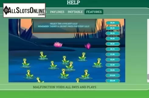 Feature screen 2. Lilly's Pad from Arrows Edge