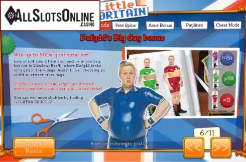 Screen8. Little Britain from Playtech