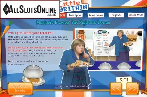Screen7. Little Britain from Playtech