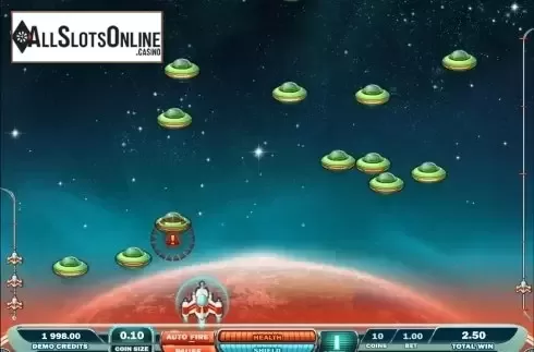 Screen8. Max Damage and the Alien Attack from Microgaming