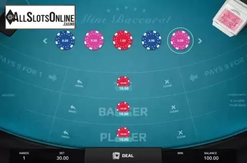 Game Screen 1. Mini Baccarat (Mascot Gaming) from Mascot Gaming