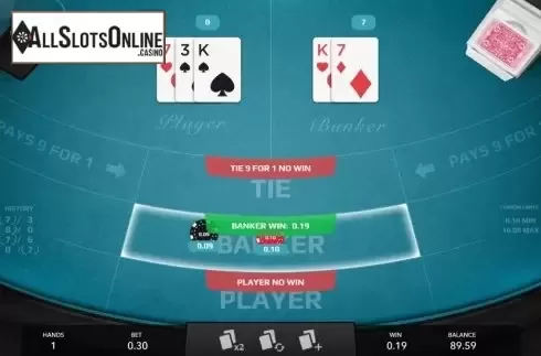 Game Screen 4. Mini Baccarat (Mascot Gaming) from Mascot Gaming