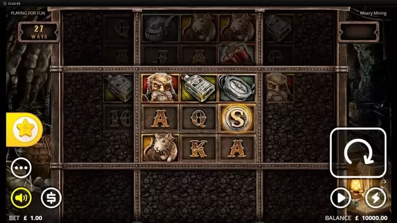 Misery Mining slot screenshot 1