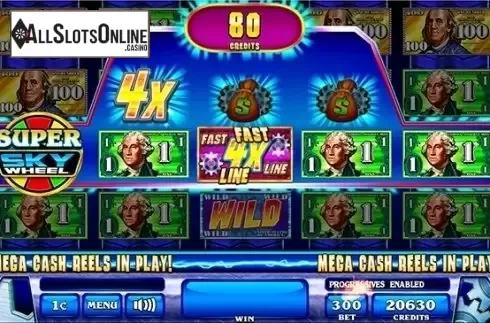 Win Screen 2. Money Roll Super Sky Wheel from Incredible Technologies