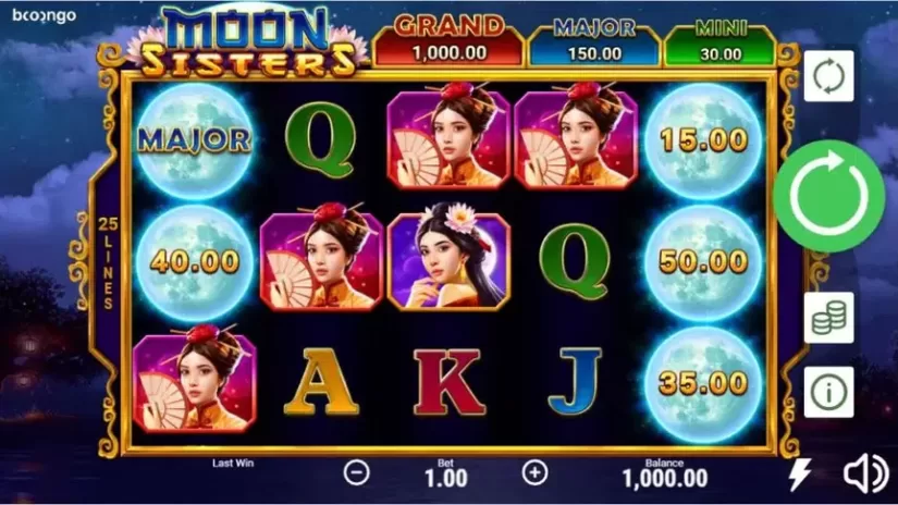 Moon Sisters slot screenshot 1