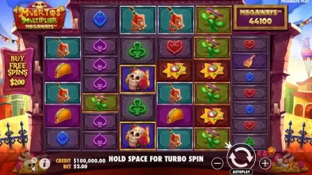 Muertos Multiplier Megaways slot screenshot 1