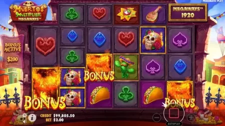 Muertos Multiplier Megaways slot screenshot 3