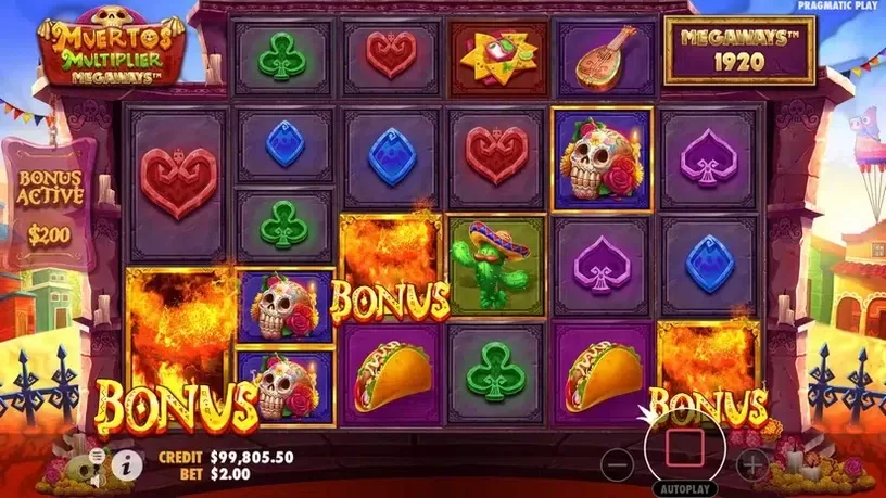 Muertos Multiplier Megaways slot screenshot 3