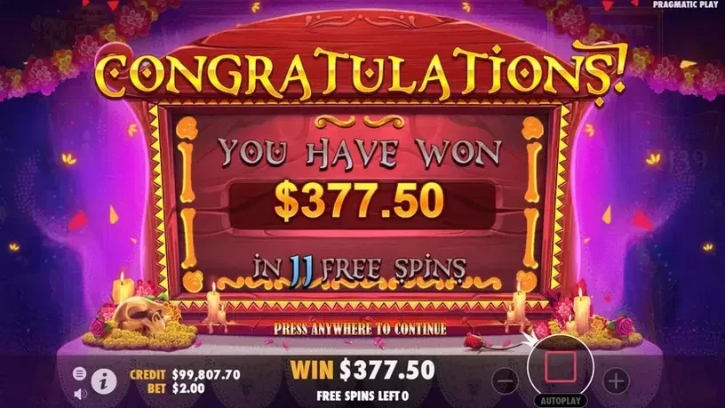 Muertos Multiplier Megaways slot screenshot 10