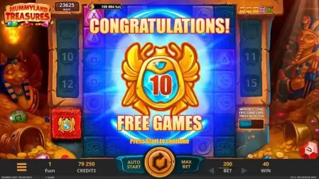 Mummyland Treasures slot screenshot 3