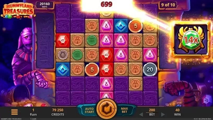 Mummyland Treasures slot screenshot 5