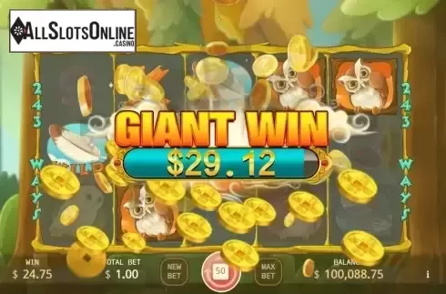 Giant Win screen