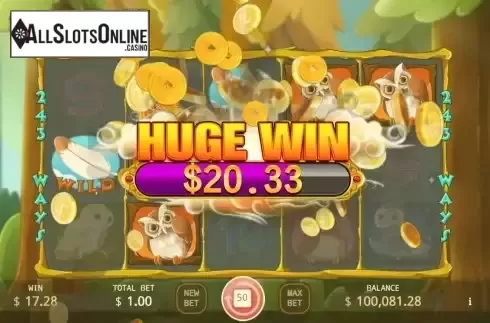 Huge Win screen