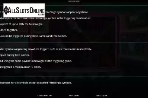 Feature screen