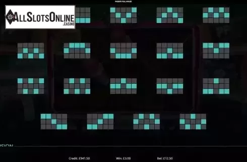 Paylines screen